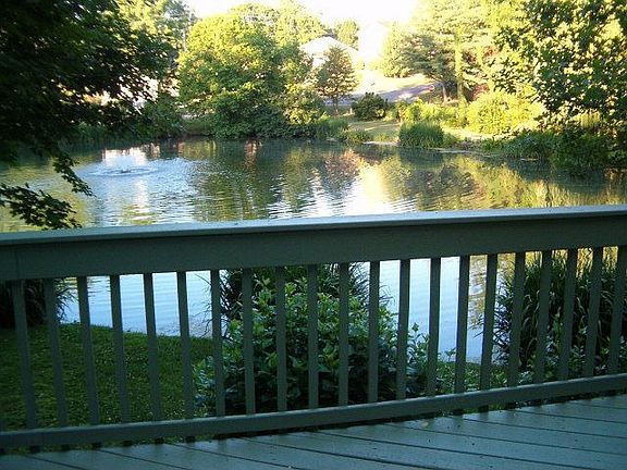 deck toward lake