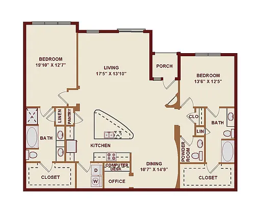 Floor plan B9 Premium Upgrade