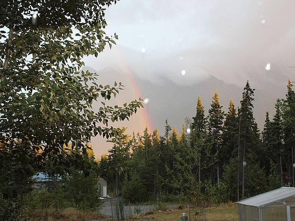 Rainbow over the Knik River