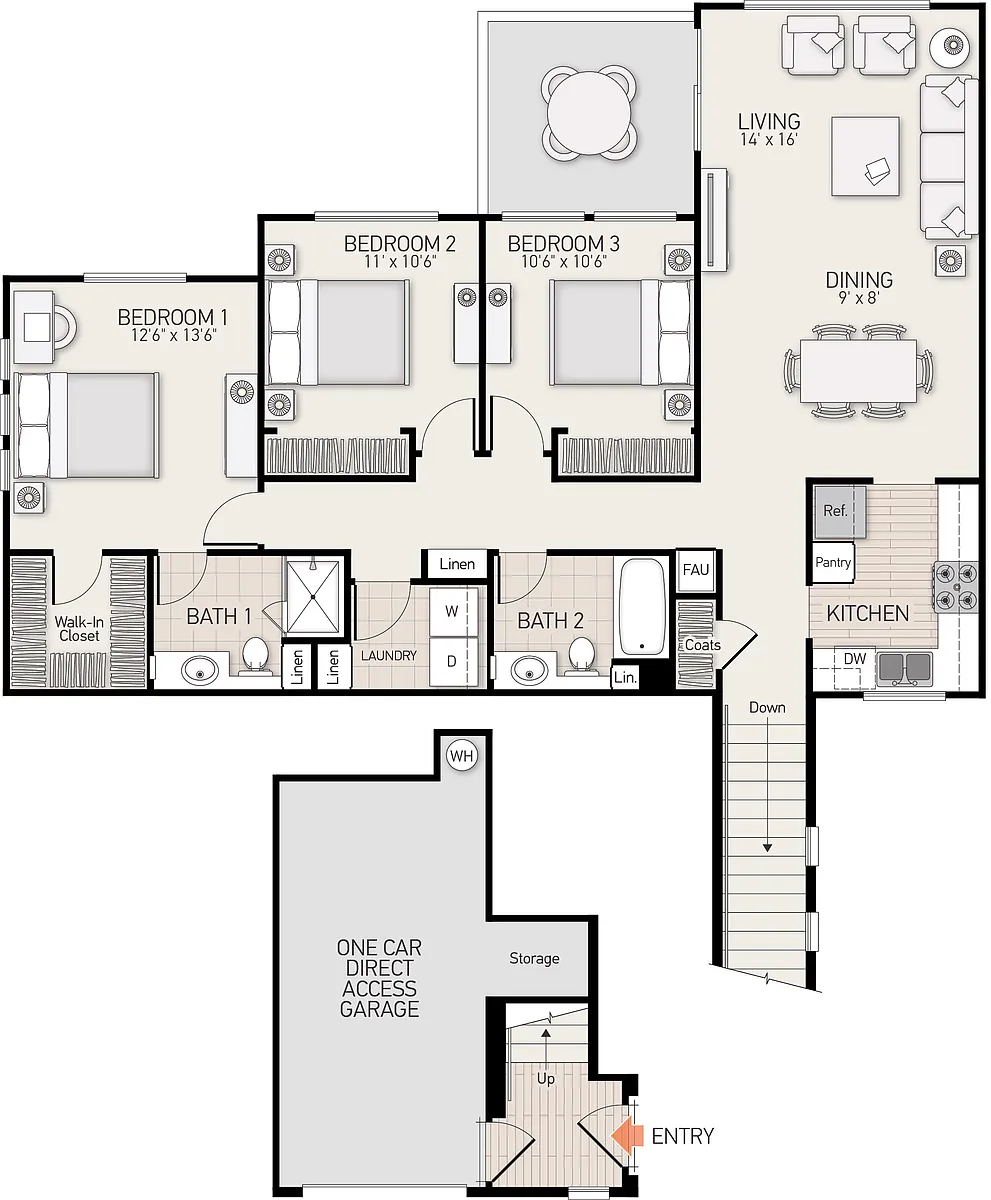 Floor plan Plan F
