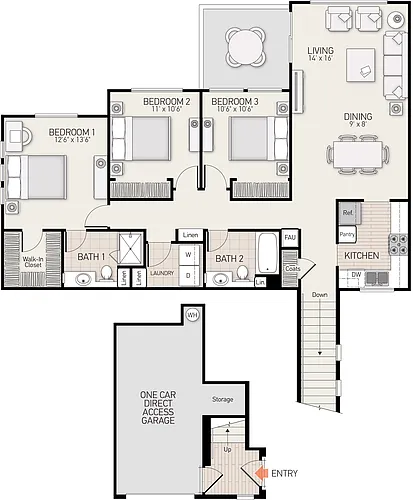 Floor plan Plan F
