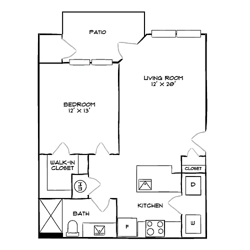 Floor plan Design 1B