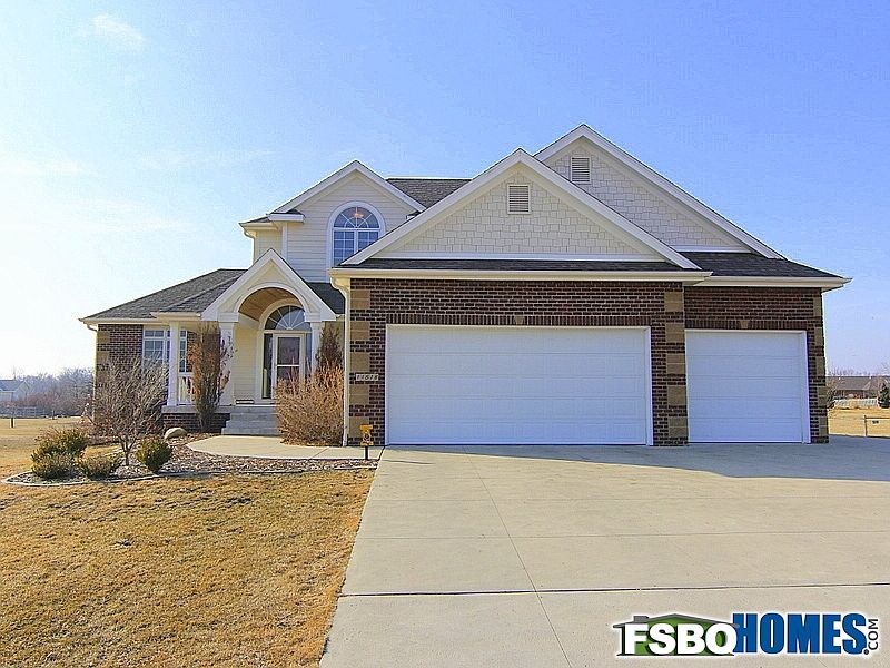 Main View of Home with Gable Over Garage