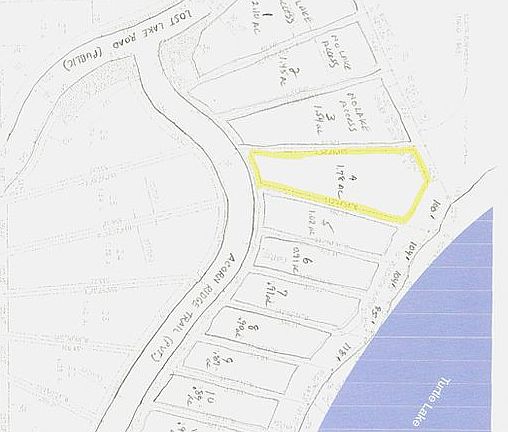 Lot location on survey