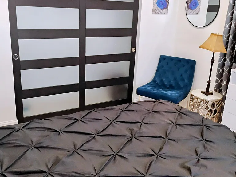 12 ft long closet by sitting area
