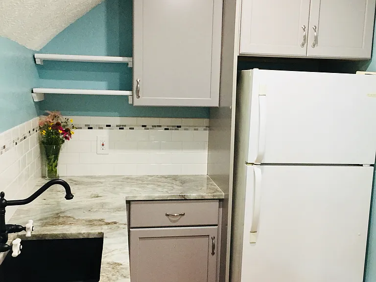 Fridge and cabinetry
