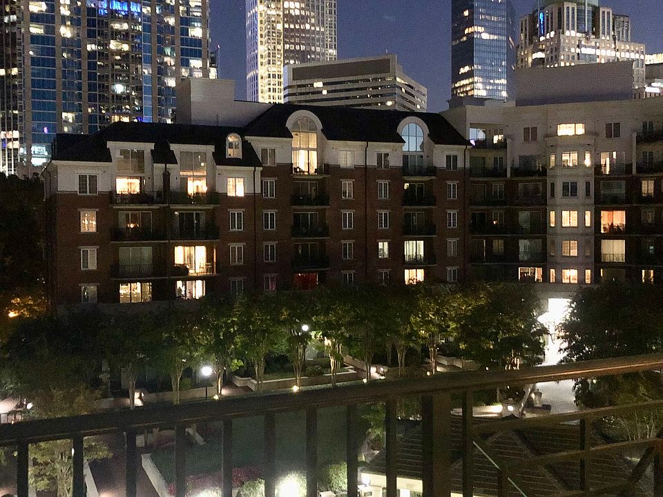Private balcony, night view.