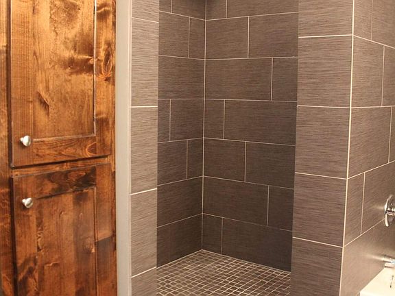Huge walk-in shower