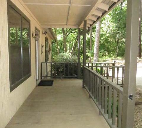 How about morning coffee on the covered porch watching the deer roam?