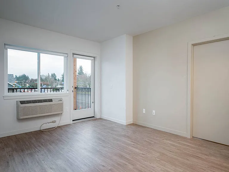The Byway | #201 Spacious Living and Dining Area with Light Filled Windows