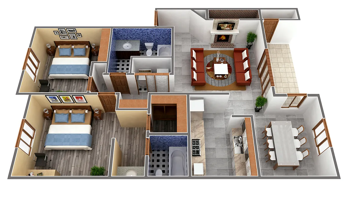 Floor plan 2X2