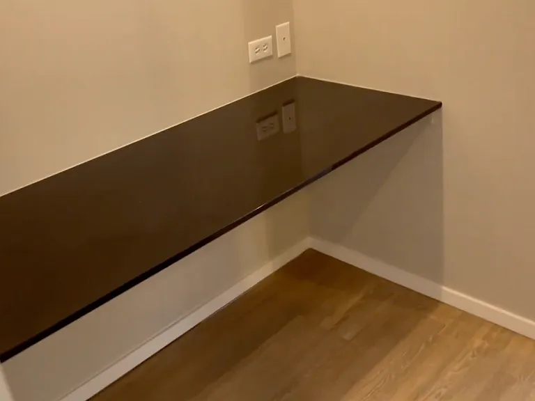 Living Room Built In Desk Or Make Into A Wet Bar