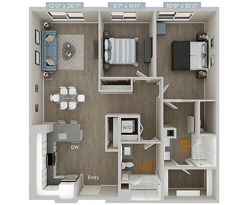 Floor plan Furnished-f-B2UB2S-1119