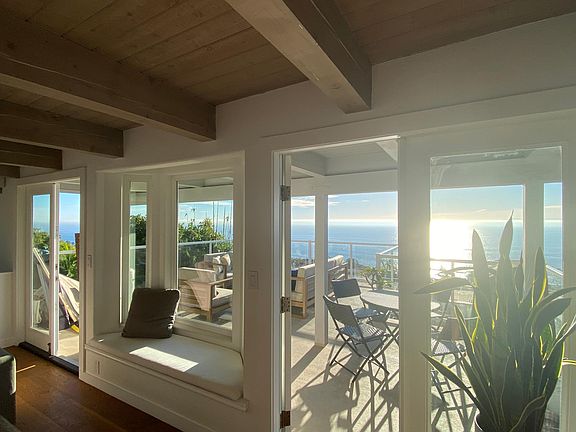 Main level living/outdoor deck
