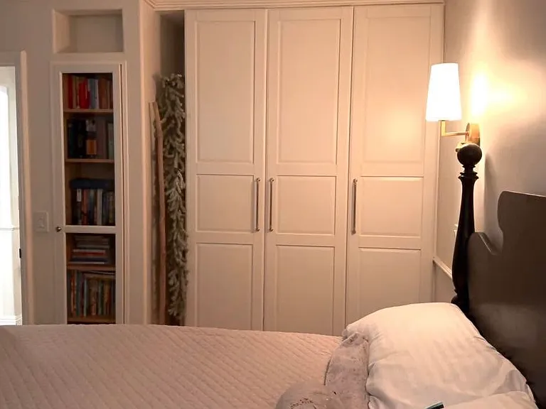 Easy glide wardrobe storage