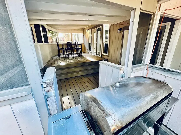 outdoor furniture can be included if desired as well as gas griller