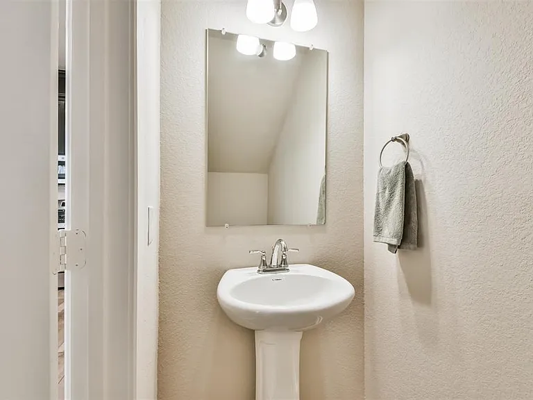 Ground floor half bath.