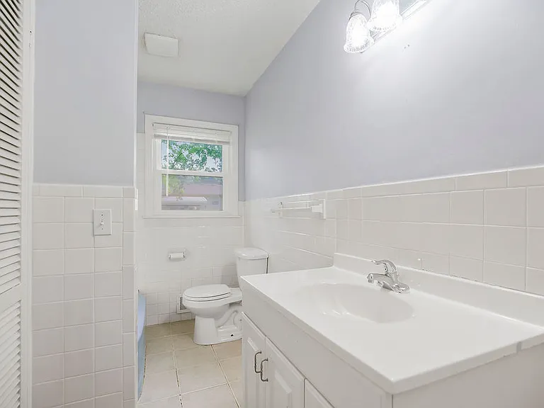 main bathroom in hallway