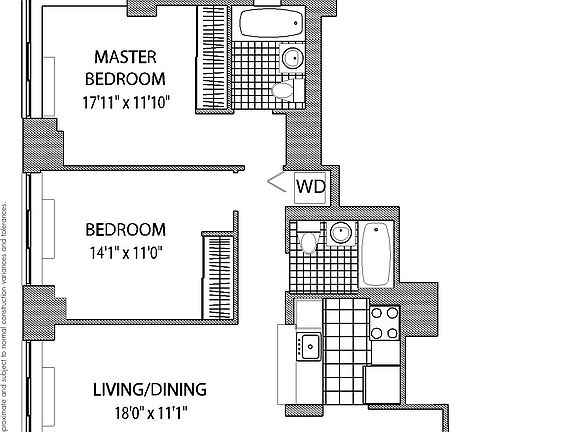 2nd image of 317 W 61st St #13F