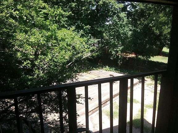 View of backyard from balcony