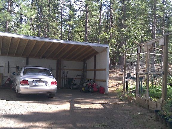 Carport next to House