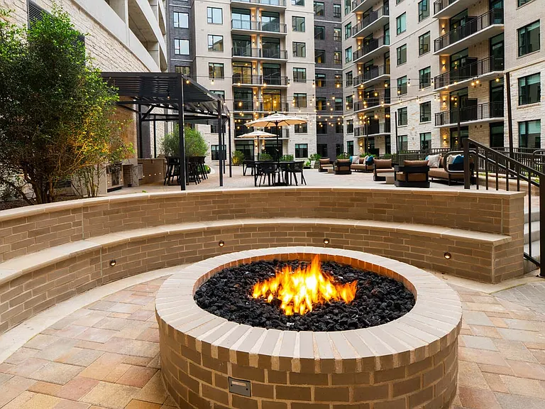 Fire Pit in Courtyard