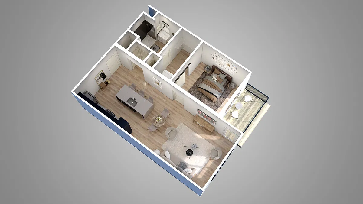 Floor plan 1 Bedroom