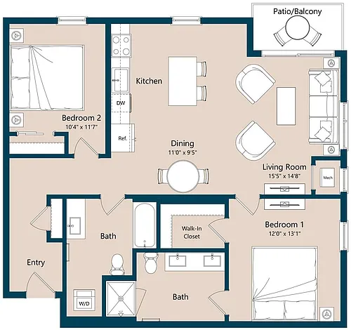 Floor plan B6A