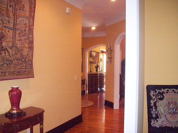 Entry with Study to the right; 10' Ceilings on Main Level