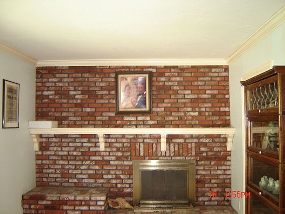 Large Fireplace in living room