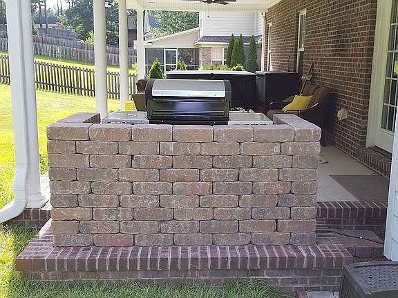 Patio and grill area, 2020 