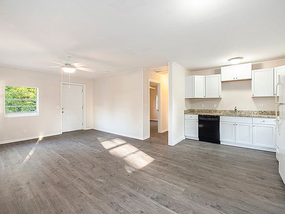 Kitchen with stove/oven, refrigerator, and dishwasher