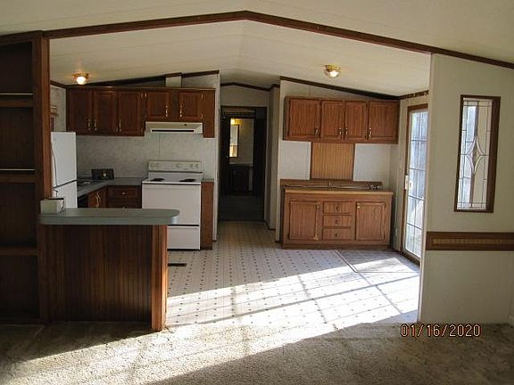 Kitchen/hall view from living room