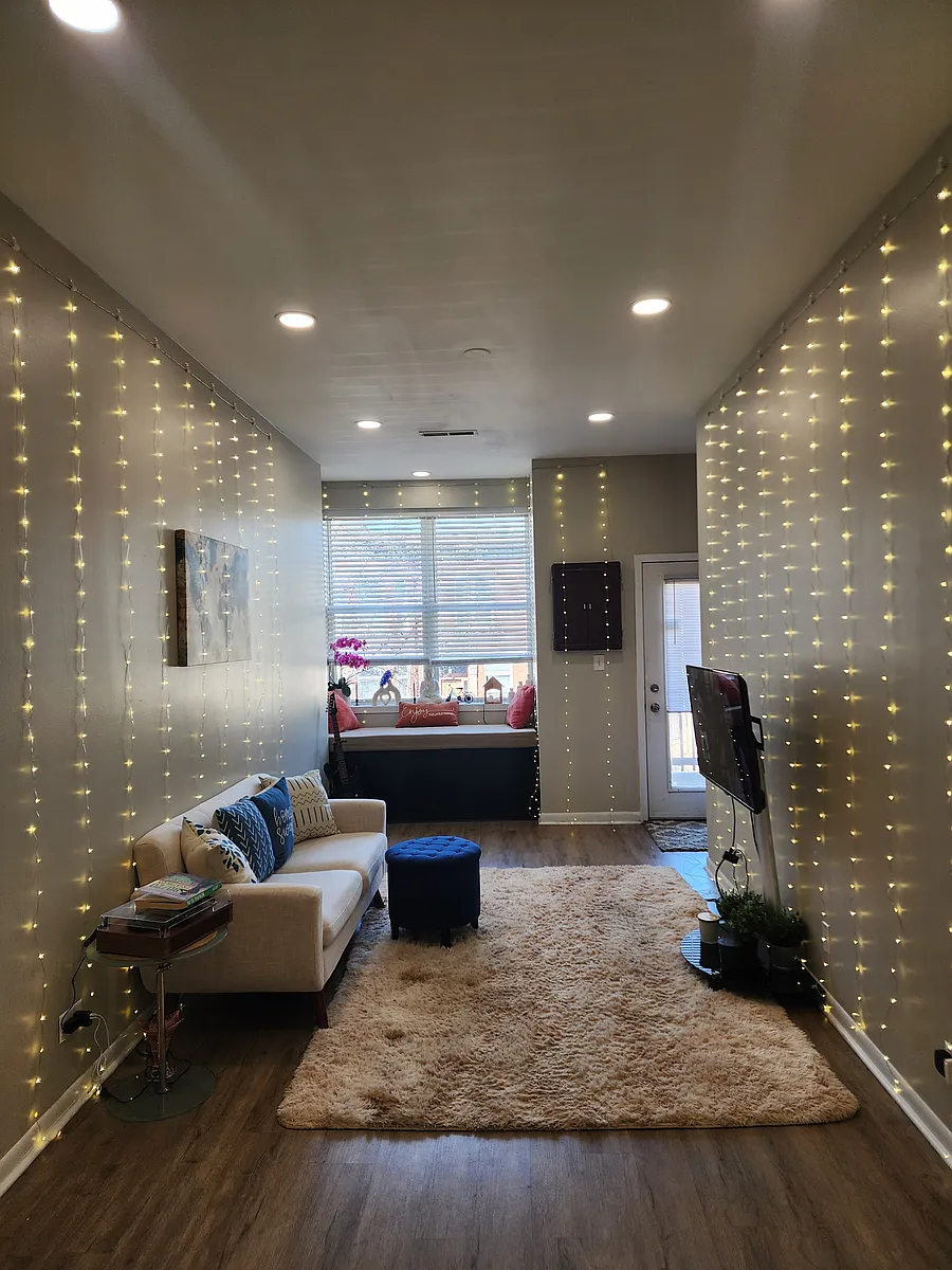 Living room fully furnished - W Warren Blvd