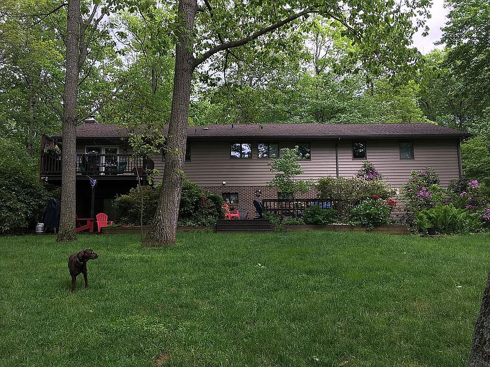 Back deck yard view / spring