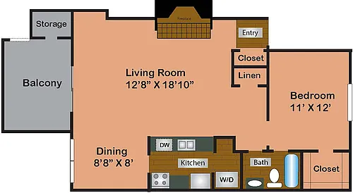 Floor plan A2 Upgrade