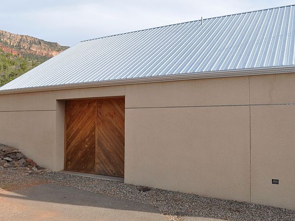 North side/drive in door