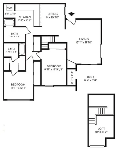 Floor plan Loft-Juniper