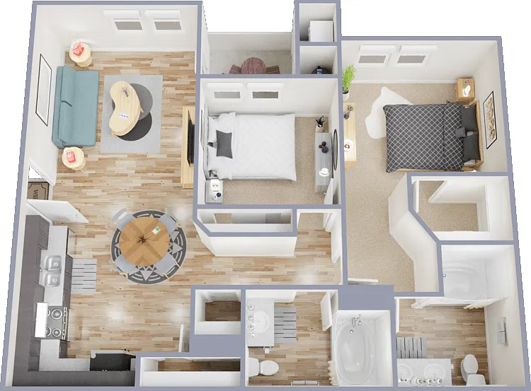 Plan 2A Floorplan Diagram