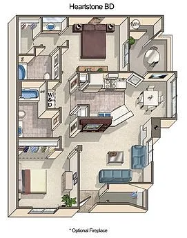 Floor plan Heartstone B1