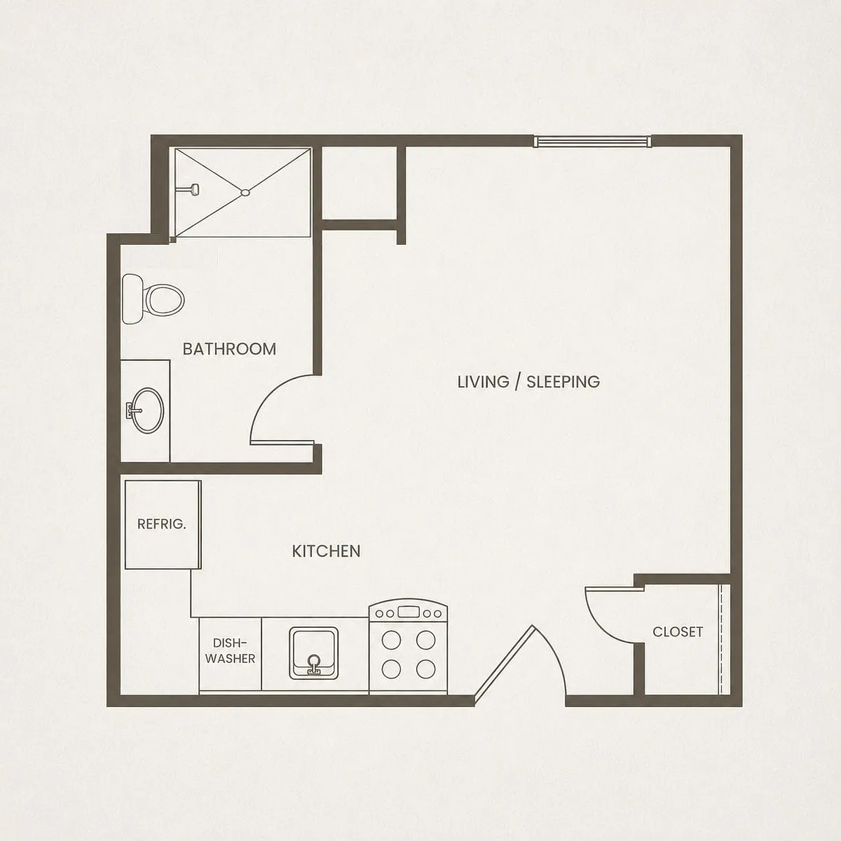 Floor plan Studio C