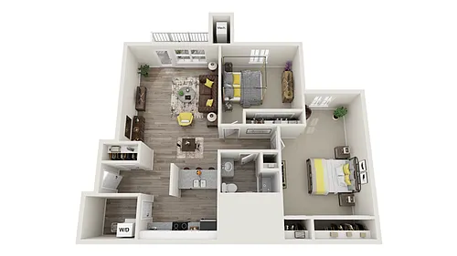 Floor plan South - 2A-1