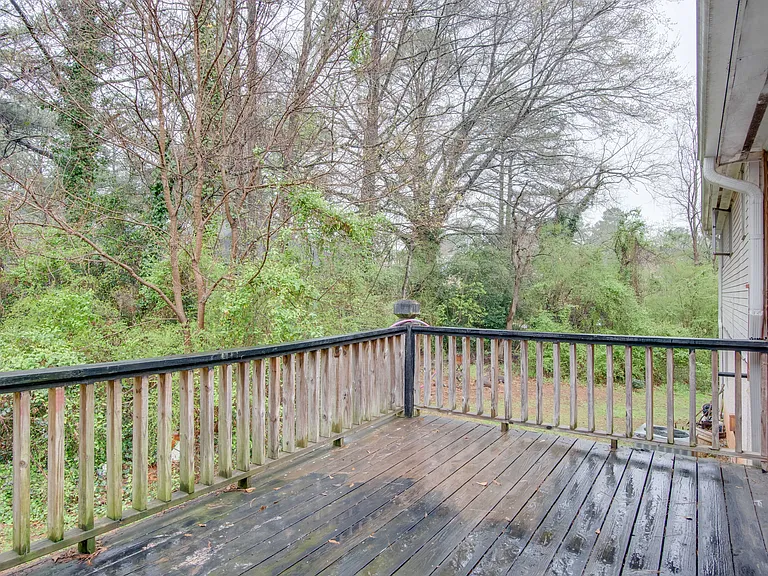 Deck has been stained since photo taken