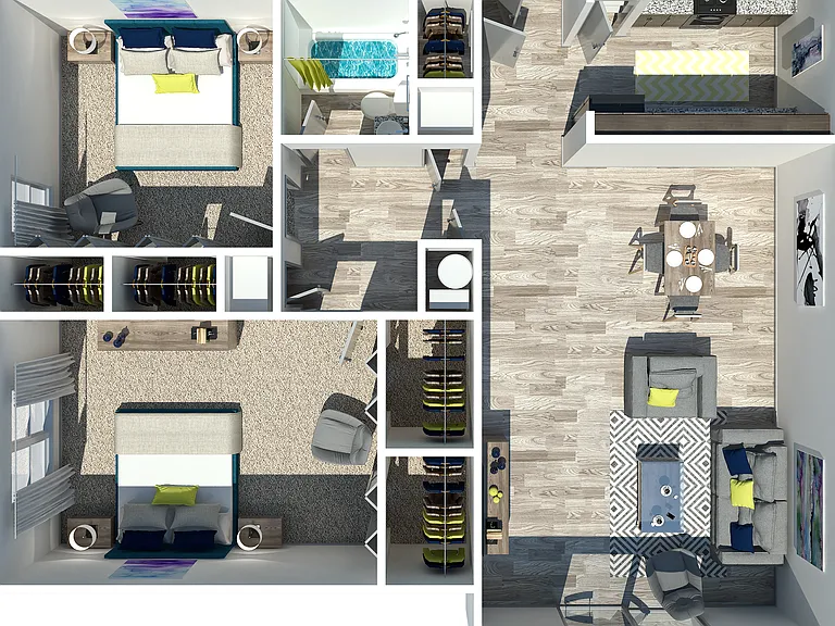 Two Bedroom Two Bedroom