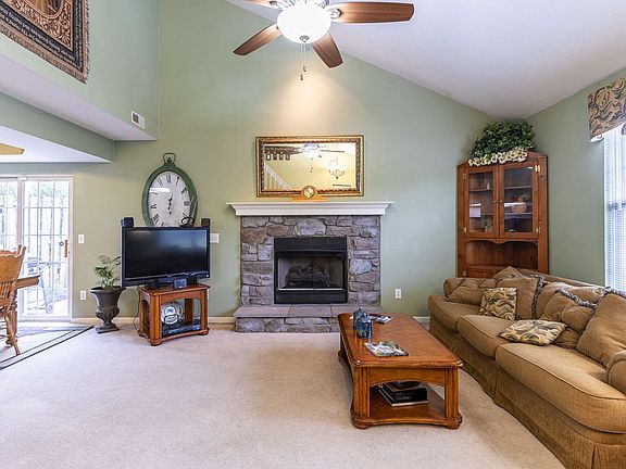 Pretty Stone Fireplace