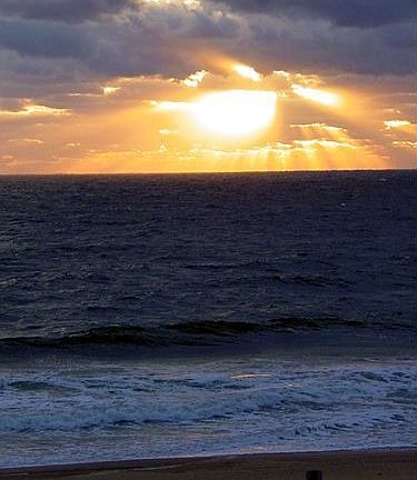 sunset from balcony