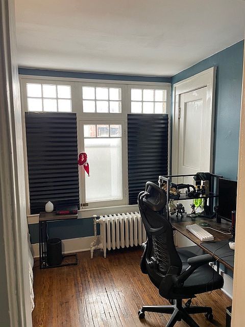 Bedroom 2/office, with closet