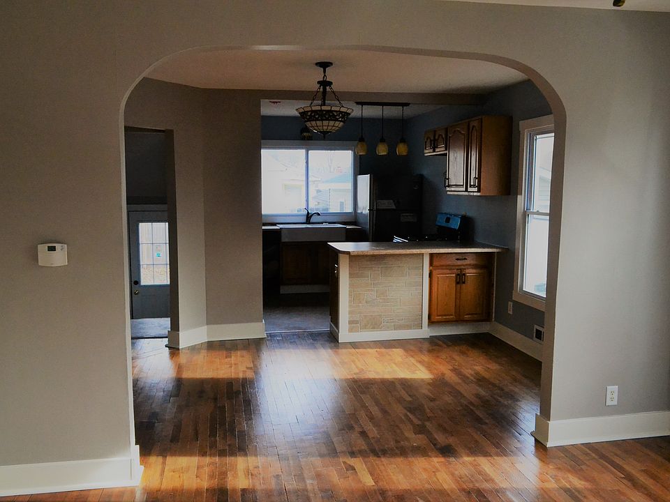 Dining room and kitchen