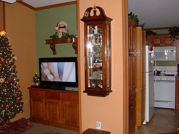 View front the front door : Living room and view of the kitchen