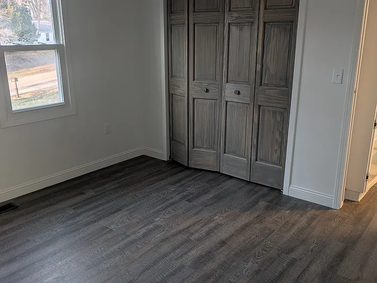 each bedroom with good closet space.